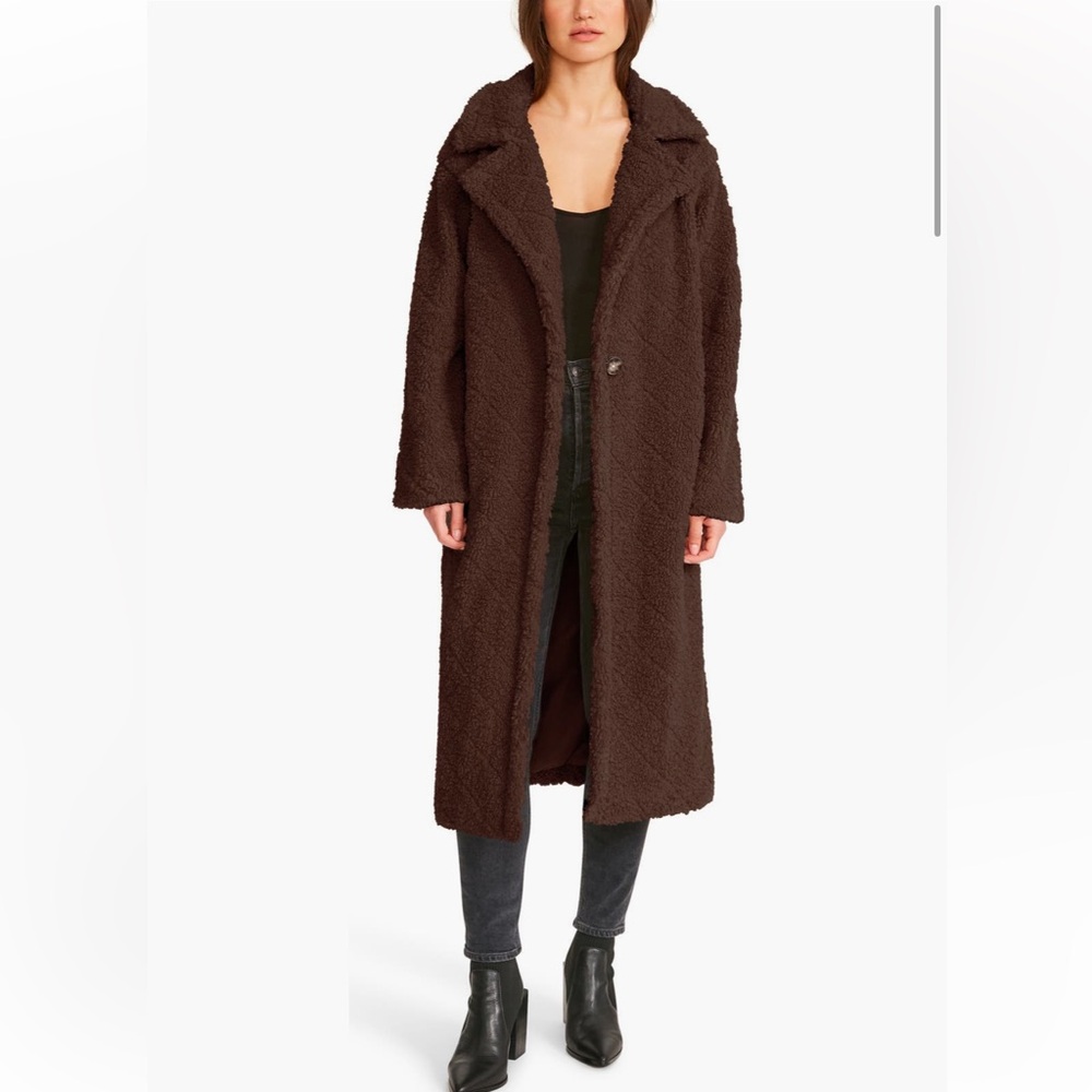 Steve Madden XS Fozzie fleece teddy coat
